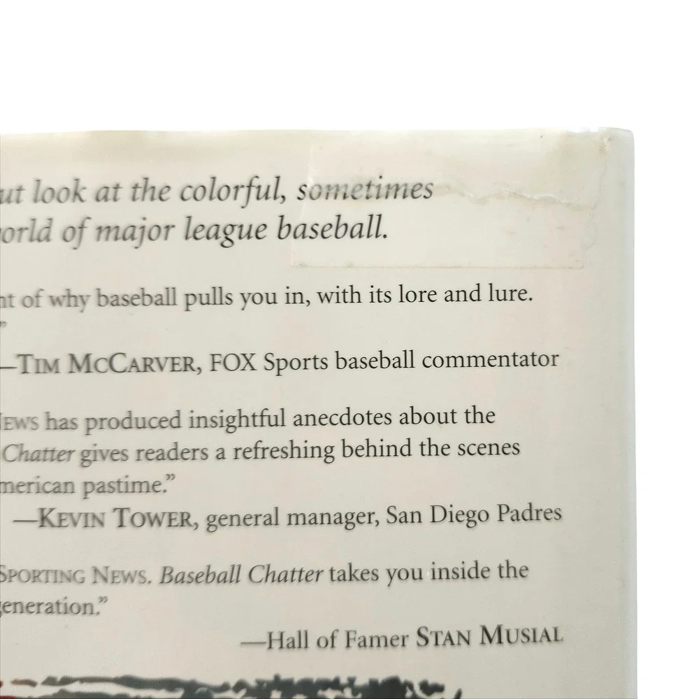 Baseball Chatter Sporting News Books Hardcover Vintage 2004‎ MLB Stories